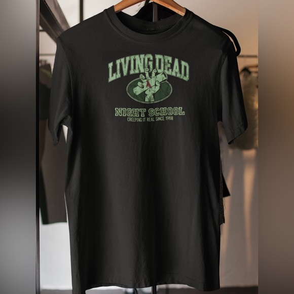 Living Dead Night School Zombie Halloween Women’s Black Tee NWT - Picture 2 of 4
